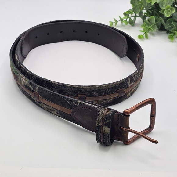 Camo Belt Genuine Leather Lacing Men's XL 42-44‎ Men's Hunting Outdoors - Picture 1 of 6